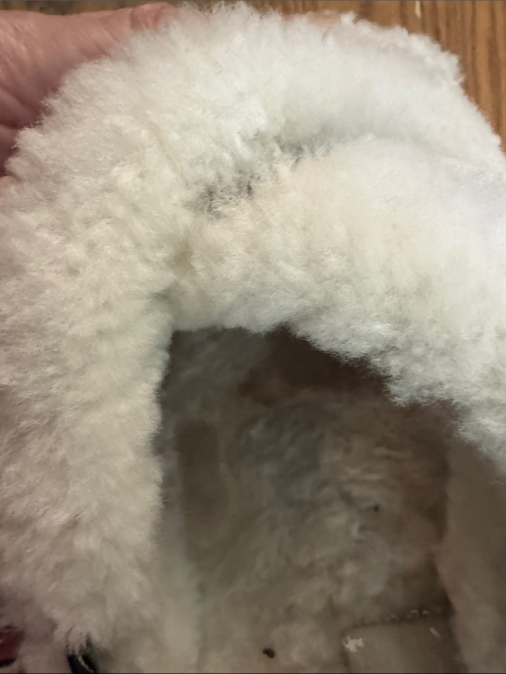 UGG White Shearling Crisscross Slide Sandal - Picture 9 of 10